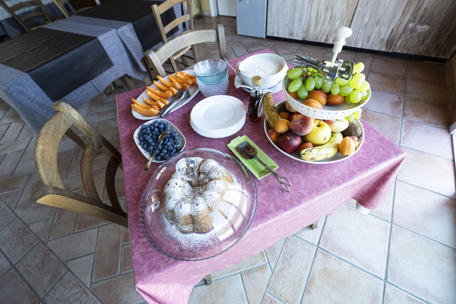 Spazio colazione esterno
