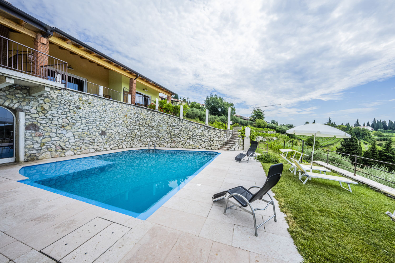 Blick auf den Pool